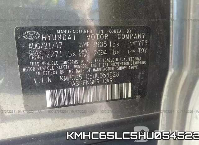 KMHC65LC5HU054523 фото 10