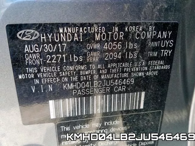 KMHD04LB2JU546469 фото 2