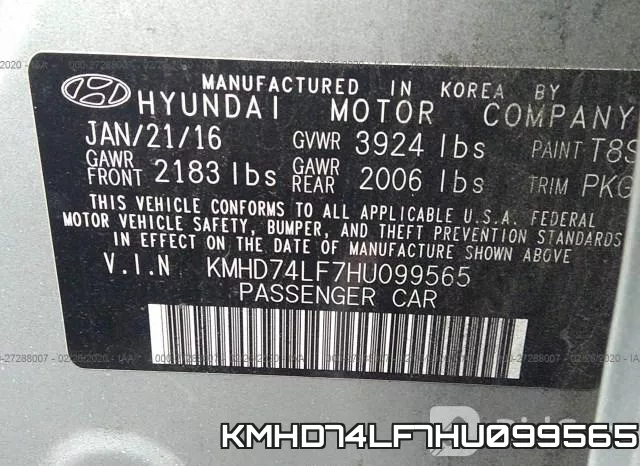 KMHD74LF7HU099565 фото 10