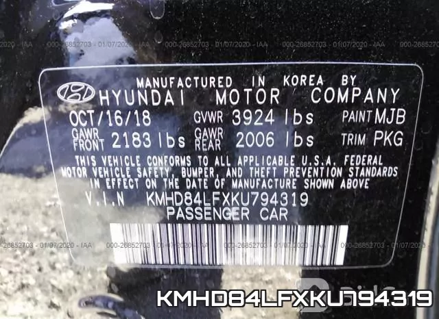 KMHD84LFXKU794319 фото 10