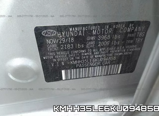 KMHH35LE6KU094858 фото 10