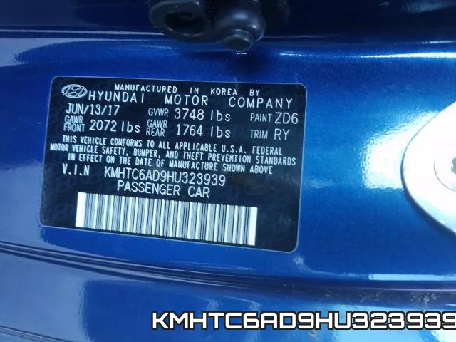 KMHTC6AD9HU323939 фото 2
