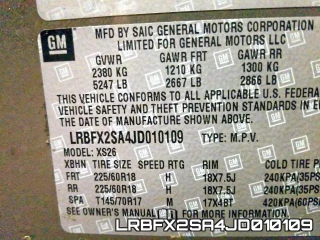 LRBFX2SA4JD010109 фото 2