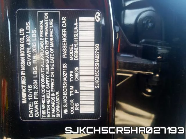 SJKCH5CR5HA027193 фото 2