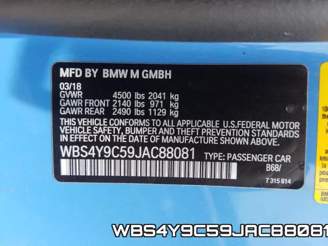 WBS4Y9C59JAC88081 фото 2