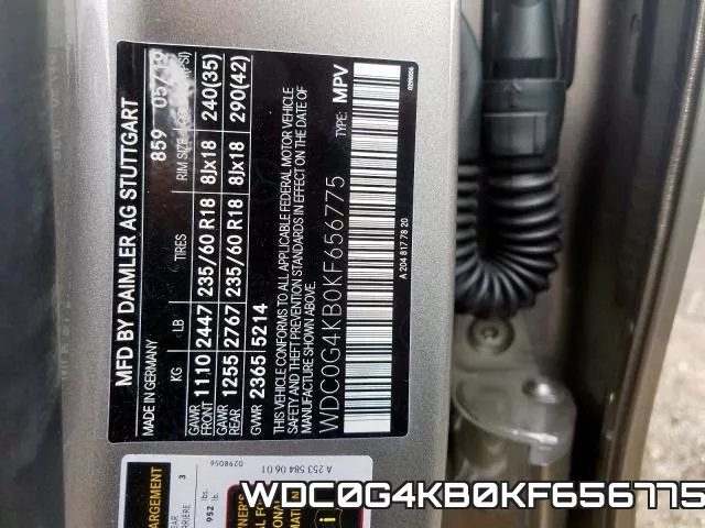 WDC0G4KB0KF656775 фото 2