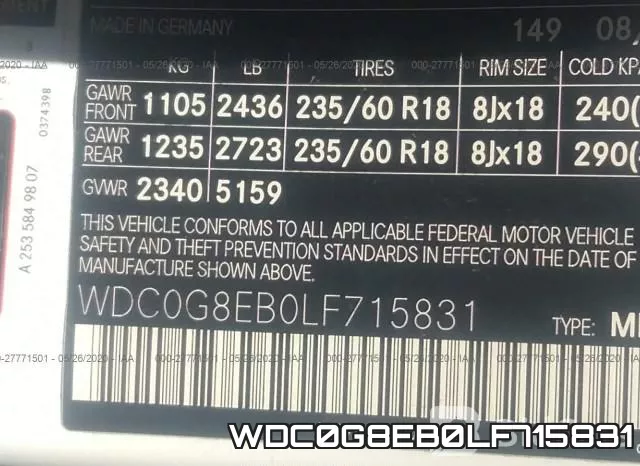 WDC0G8EB0LF715831 фото 10