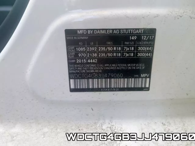 WDCTG4GB3JJ479060 фото 2