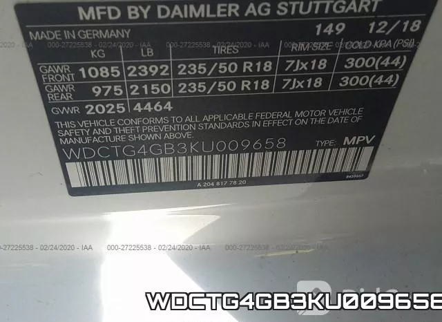 WDCTG4GB3KU009658 фото 10