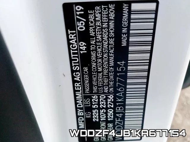 WDDZF4JB1KA677154 фото 2