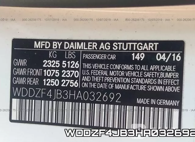 WDDZF4JB3HA032692 фото 10