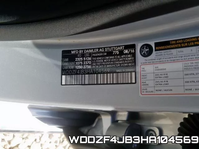 WDDZF4JB3HA104569 фото 2