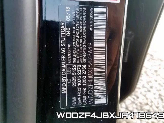 WDDZF4JBXJA478649 фото 2