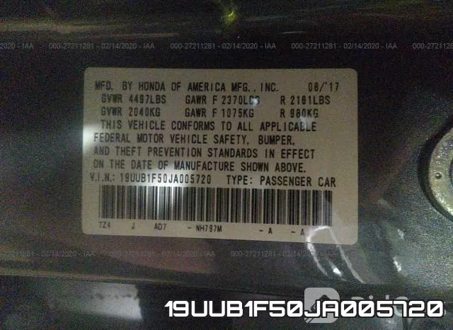 19UUB1F50JA005720 фото 10