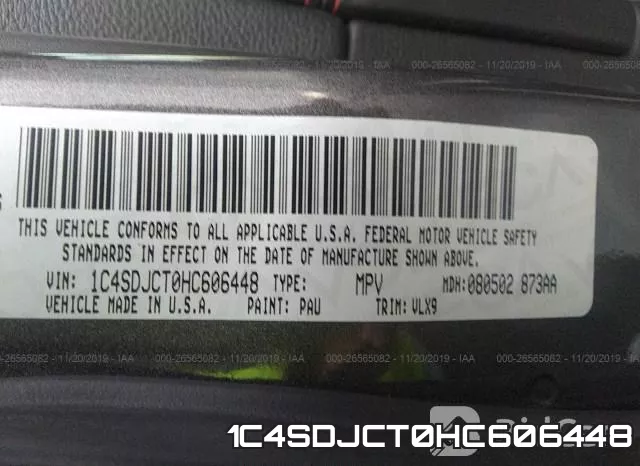 1C4SDJCT0HC606448 фото 10
