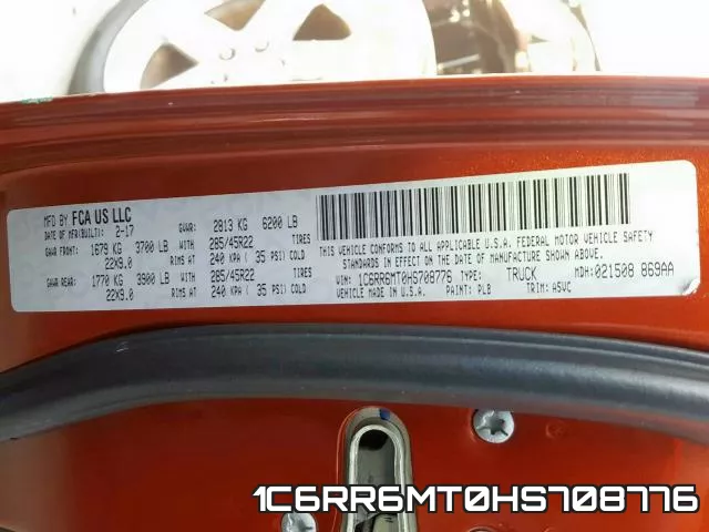 1C6RR6MT0HS708776 фото 2