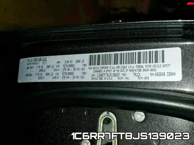 1C6RR7FT8JS139023 фото 2