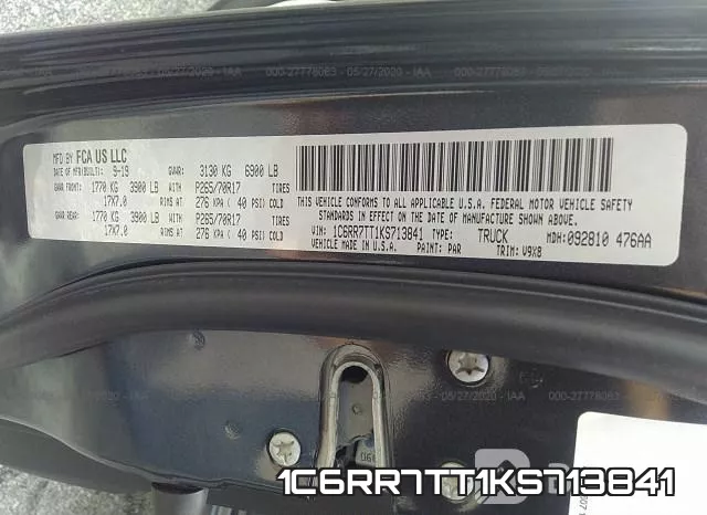 1C6RR7TT1KS713841 фото 10