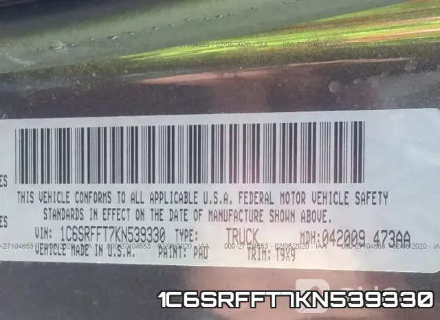 1C6SRFFT7KN539330 фото 10