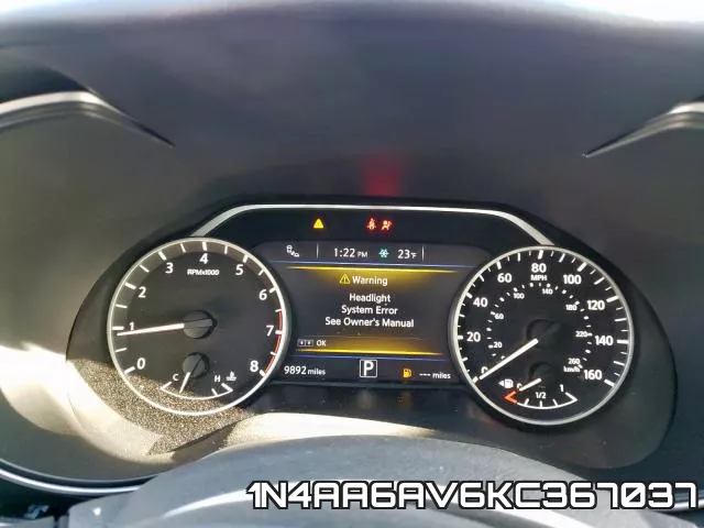 1N4AA6AV6KC367037 фото 9