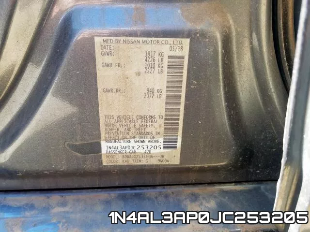 1N4AL3AP0JC253205 фото 2
