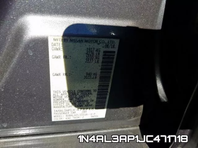 1N4AL3AP1JC471718 фото 2