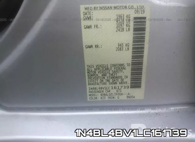 1N4BL4BV1LC161739 фото 10