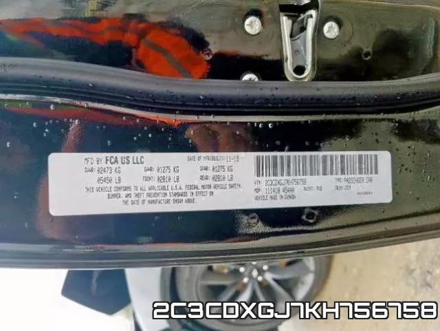 2C3CDXGJ7KH756758 фото 2