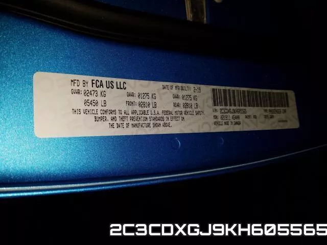 2C3CDXGJ9KH605565 фото 2