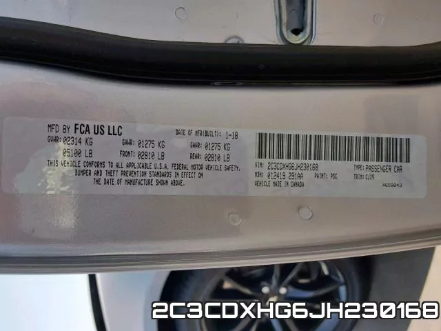2C3CDXHG6JH230168 фото 2