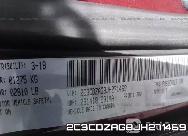 2C3CDZAG8JH271469 фото 10