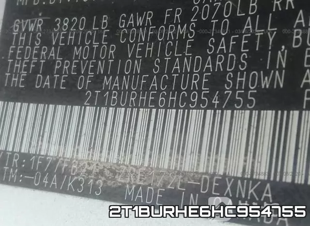 2T1BURHE6HC954755 фото 10