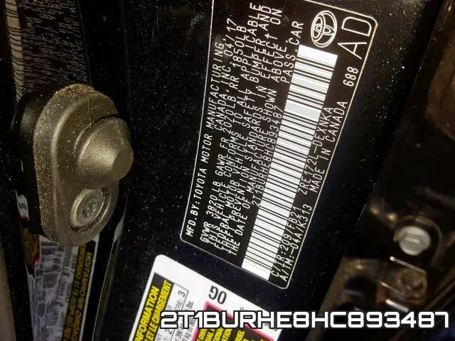 2T1BURHE8HC893487 фото 2