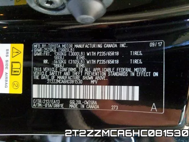 2T2ZZMCA6HC081530 фото 2