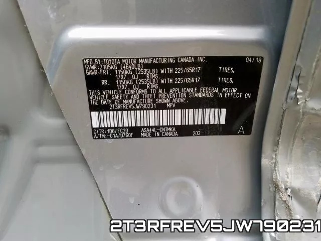 2T3RFREV5JW790231 фото 2