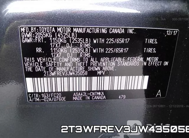 2T3WFREV3JW435058 фото 10