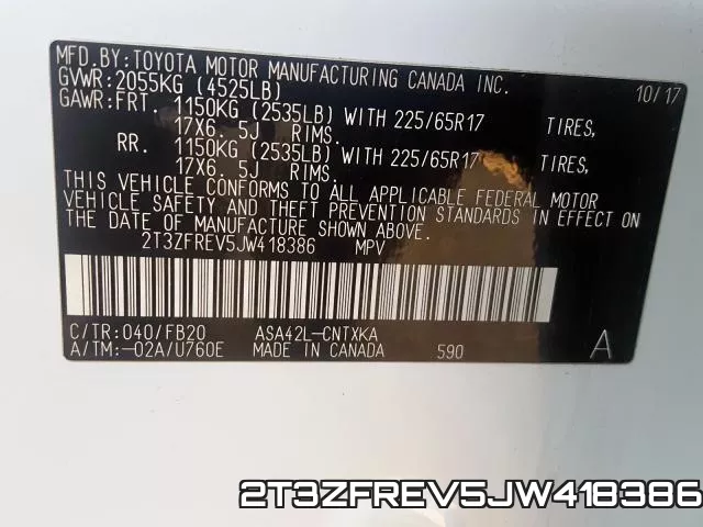 2T3ZFREV5JW418386 фото 2