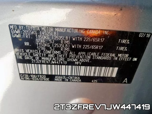 2T3ZFREV7JW447419 фото 2