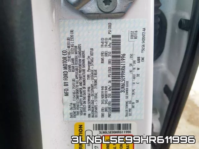 3LN6L5E99HR611996 фото 2