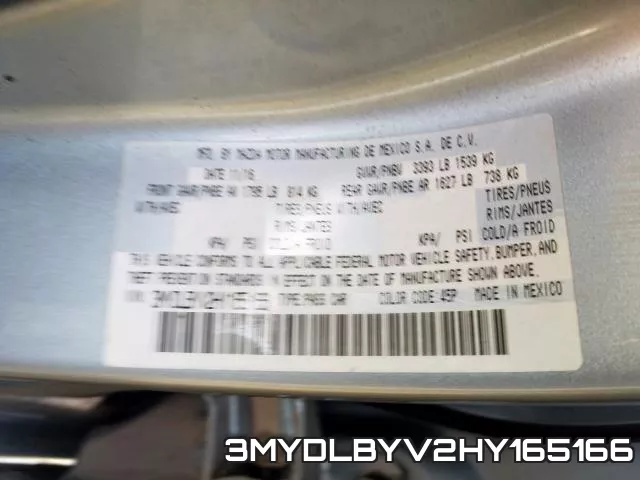 3MYDLBYV2HY165166 фото 2