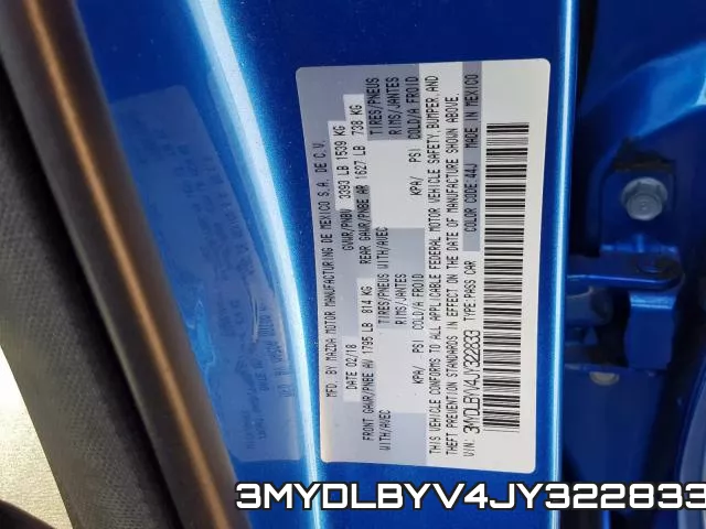 3MYDLBYV4JY322833 фото 2