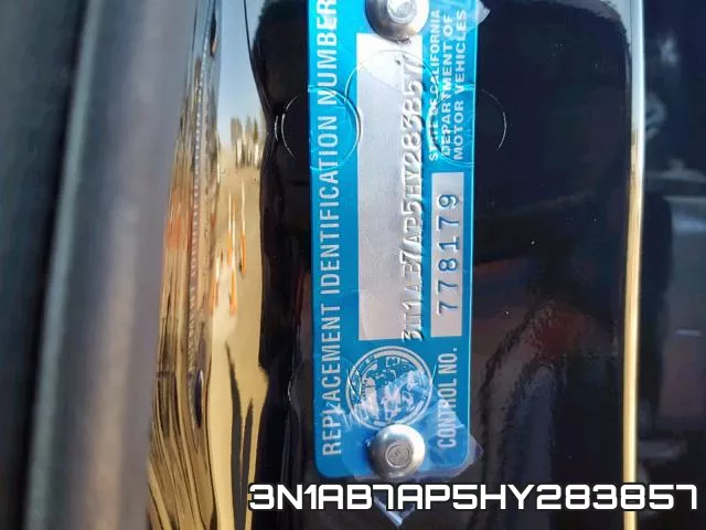 3N1AB7AP5HY283857 фото 2