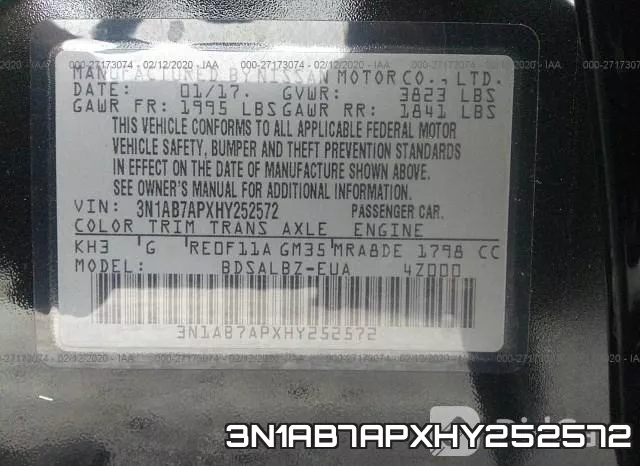 3N1AB7APXHY252572 фото 10