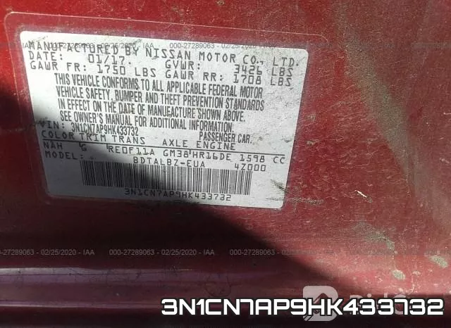 3N1CN7AP9HK433732 фото 10