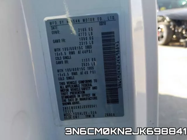 3N6CM0KN2JK698841 фото 2