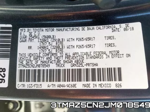 3TMAZ5CN2JM078549 фото 2