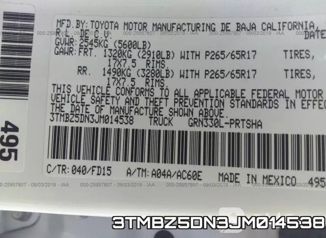 3TMBZ5DN3JM014538 фото 10