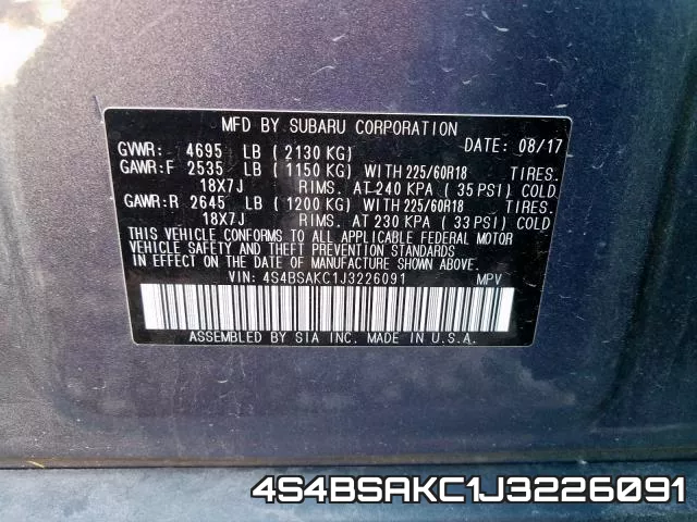 4S4BSAKC1J3226091 фото 2