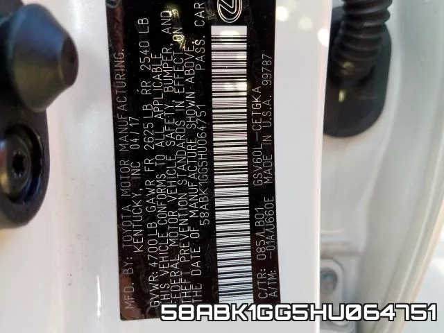 58ABK1GG5HU064751 фото 2