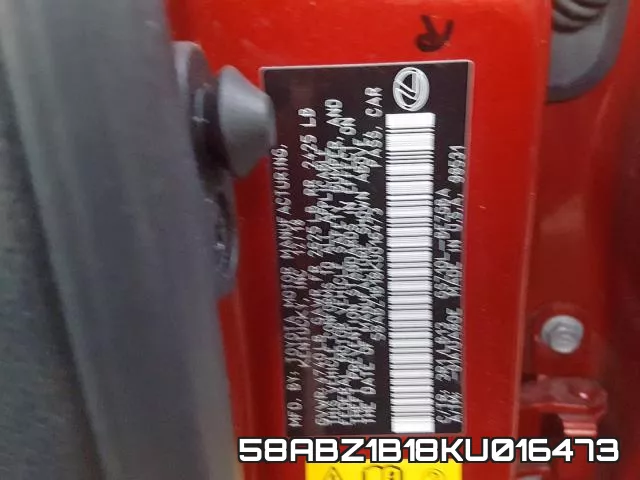 58ABZ1B18KU016473 фото 2